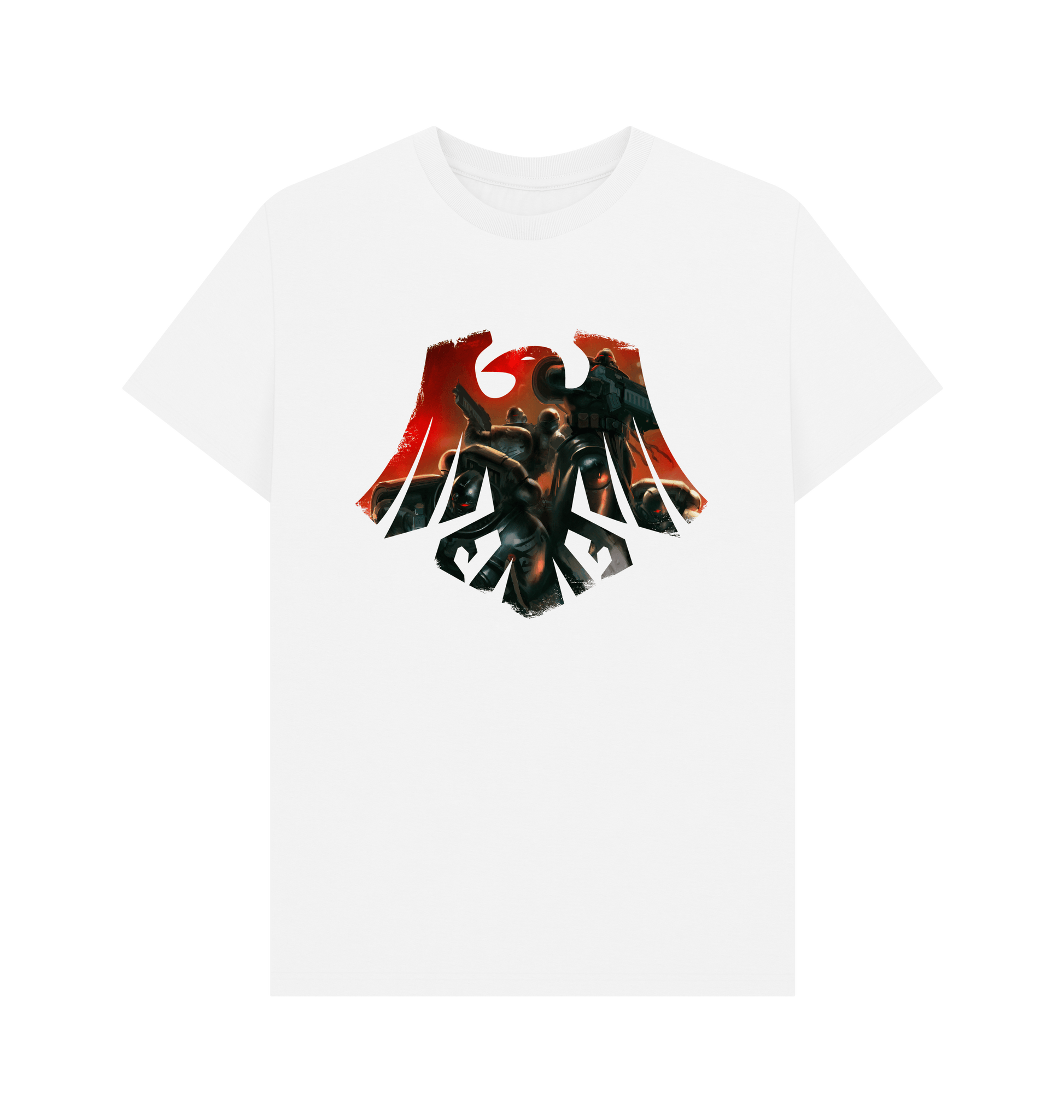White Raven Guard Icon White T Shirt