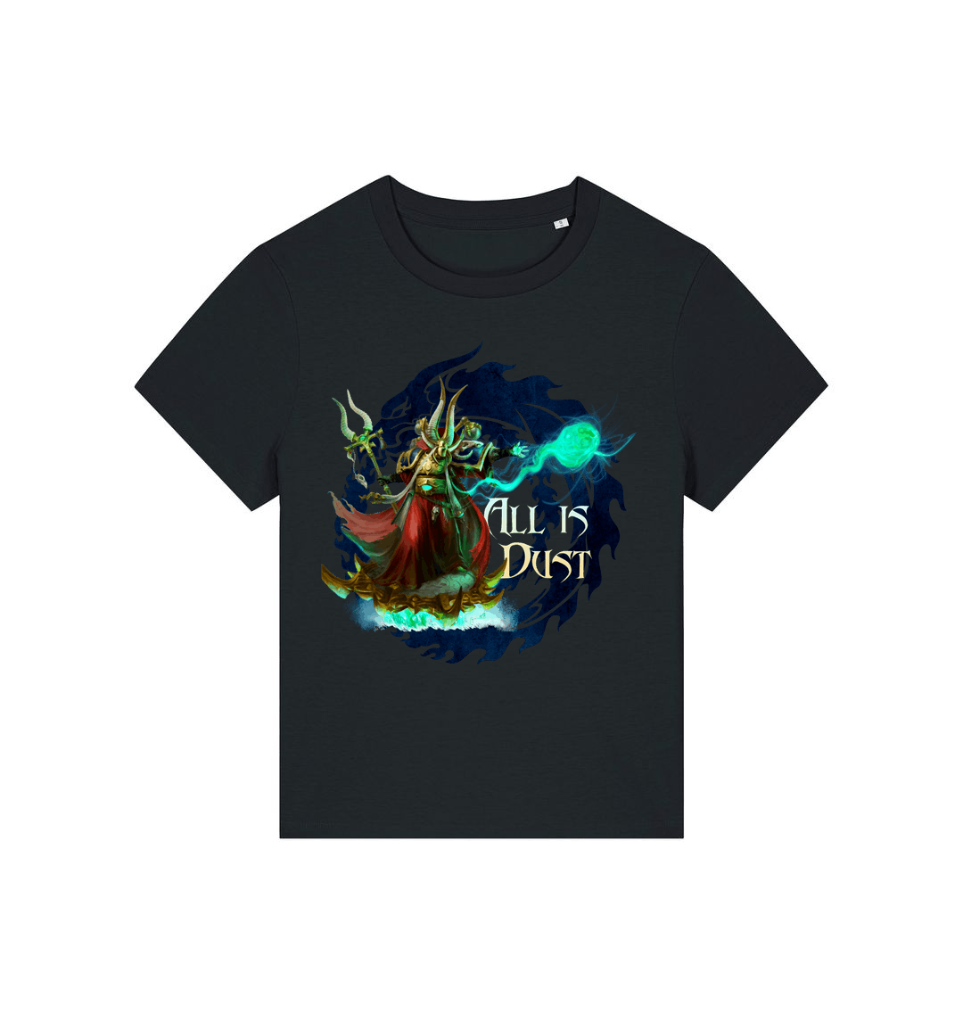 Black Printed T-shirt Front