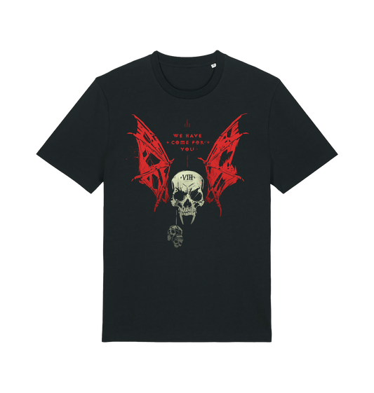 Black Printed T-shirt Front