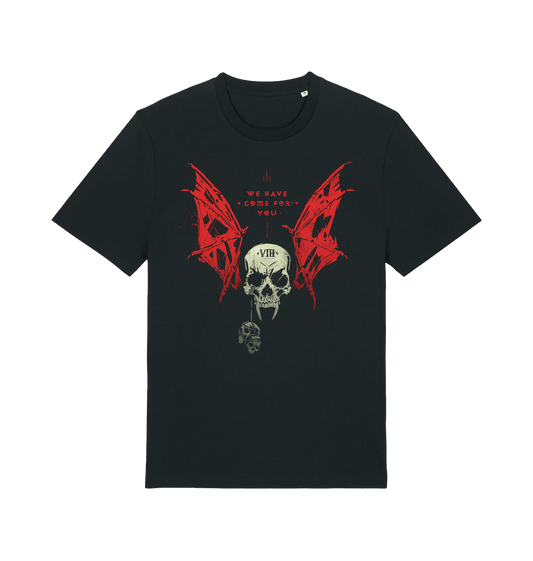 Black Printed T-shirt Front