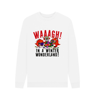 White Red Gobbo Winter Wonderland Xmas Sweatshirt