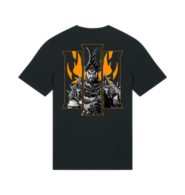 Black Printed T-shirt Back