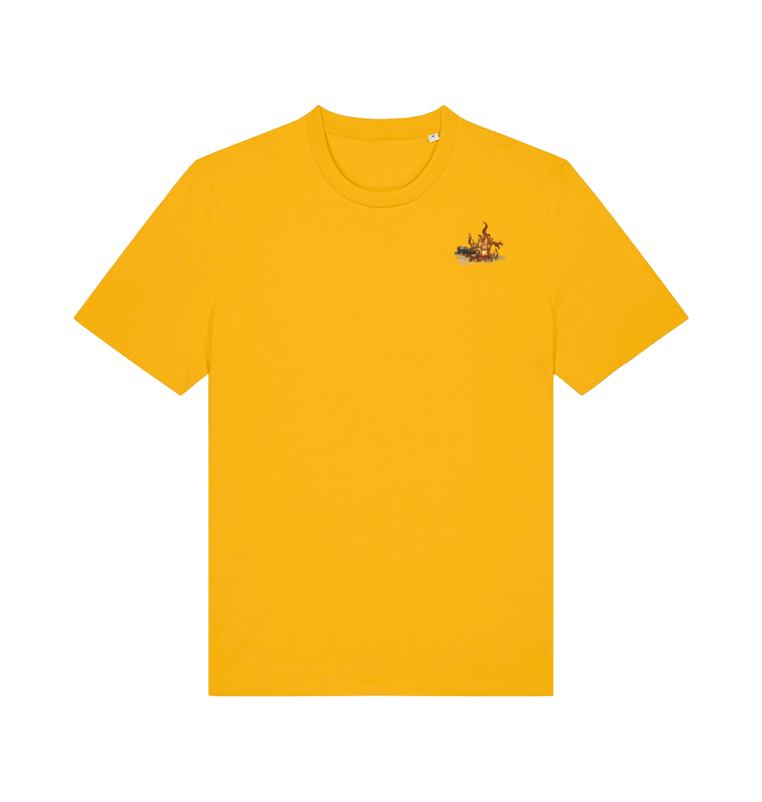 Spectra Yellow Printed T-shirt Front