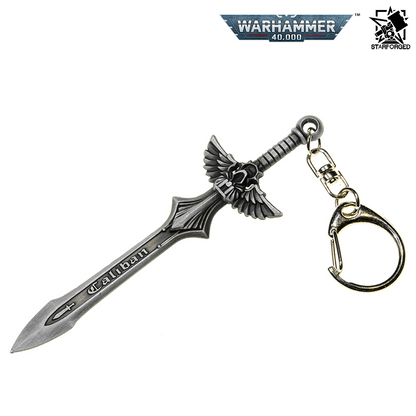 Starforged Warhammer 40,000 Dark Angels Sword of Caliban Keychain