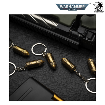 Starforged Warhammer 40,000 Space Marine Bolt Round Keychain
