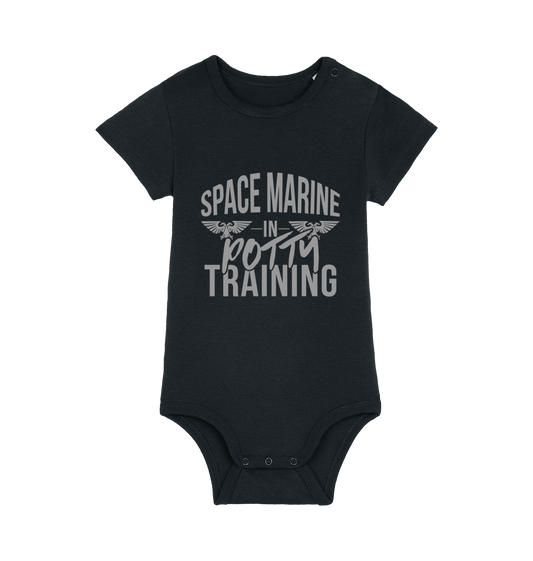 Black Printed baby grow
