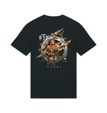 Black Printed T-shirt Back