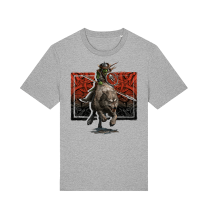 Heather Grey Printed T-shirt Front