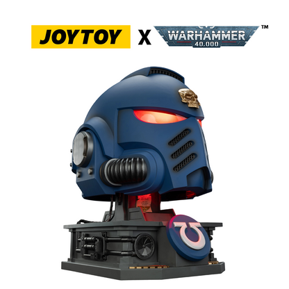 JoyToy Warhammer 40,000: Ultramarines Captain Mk X Helmet and Display Stand (1/1 Scale) Preorder