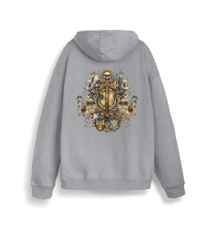 Heather Grey Printed Sweater Back