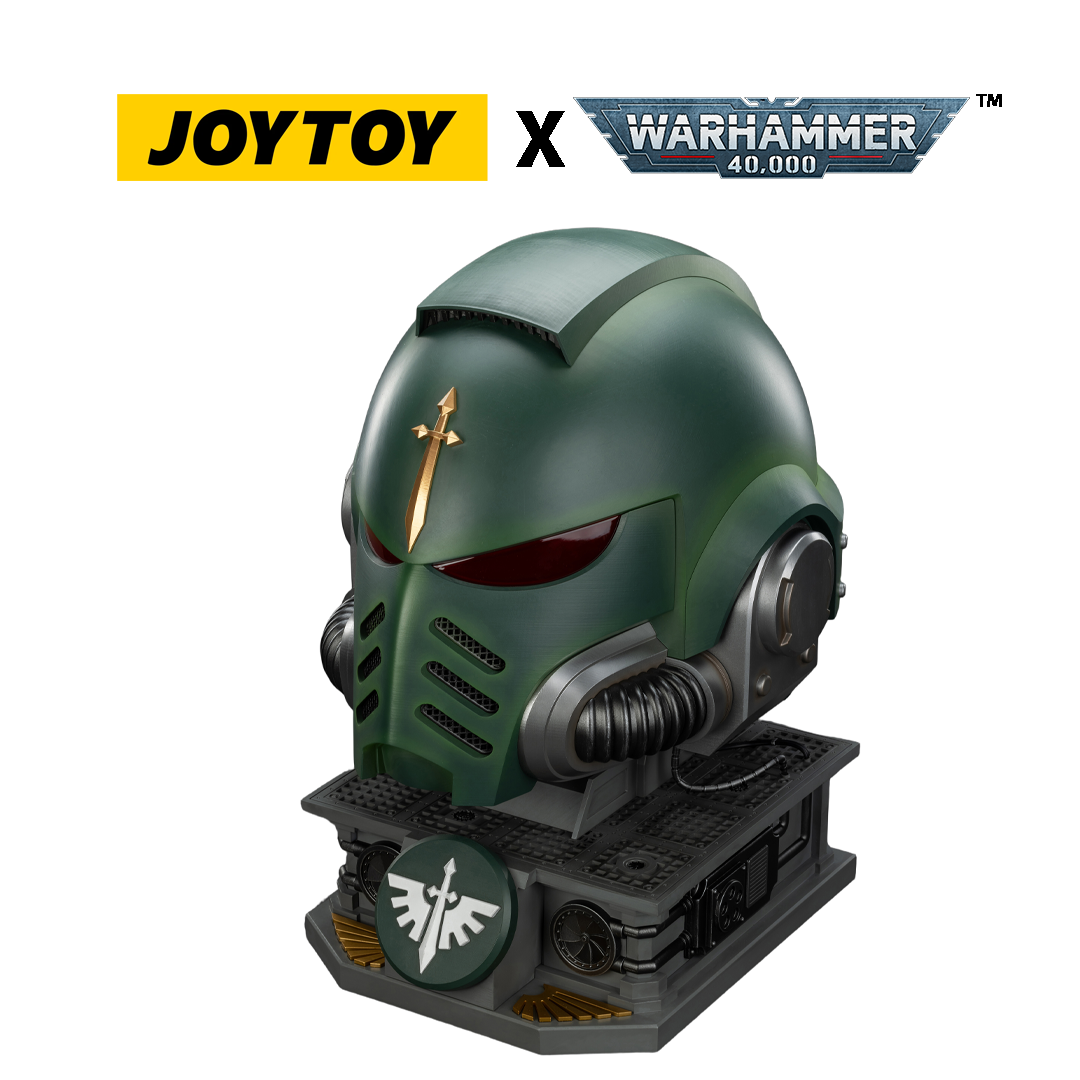 JoyToy Warhammer 40,000: Dark Angels Mk X Helmet and Display Stand (1:1 Scale)