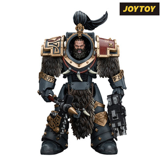 JoyToy Warhammer The Horus Heresy Action Figure - Space Wolves Varagyr Wolf Guard Squad Varagyr Thegn (1/18 Scale) Preorder