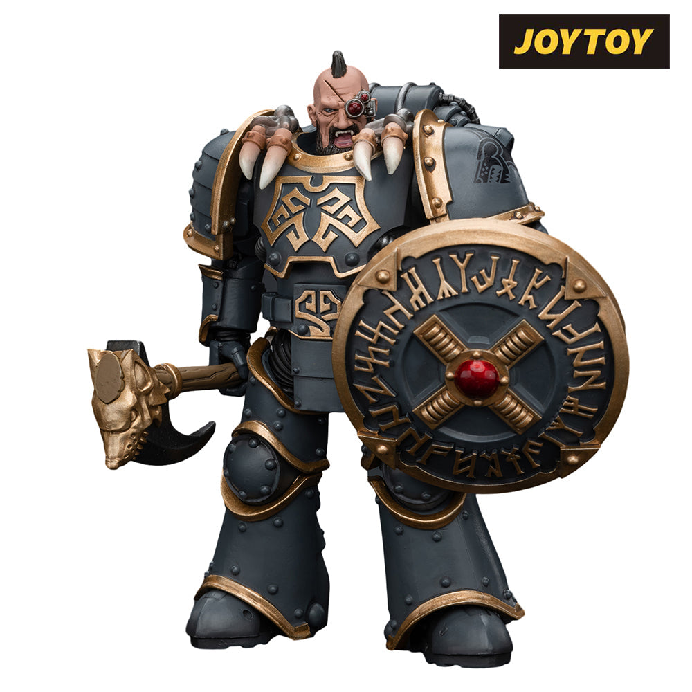 JoyToy Warhammer The Horus Heresy Action Figure - Space Wolves Grey Slayer Pack, Huscarl (1/18 Scale)