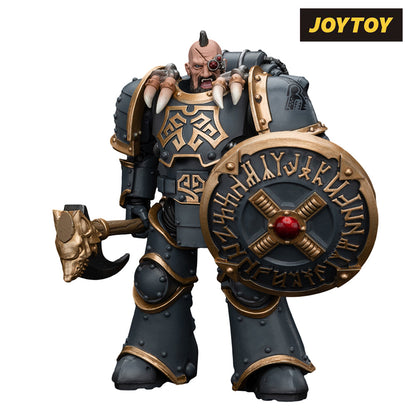 JoyToy Warhammer The Horus Heresy Action Figure - Space Wolves Grey Slayer Pack, Huscarl (1/18 Scale)