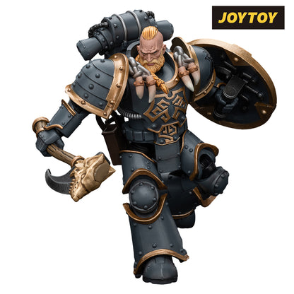 JoyToy Warhammer The Horus Heresy Action Figure - Space Wolves Grey Slayer Pack, Grey Slayer 1 (1/18 Scale) Preorder
