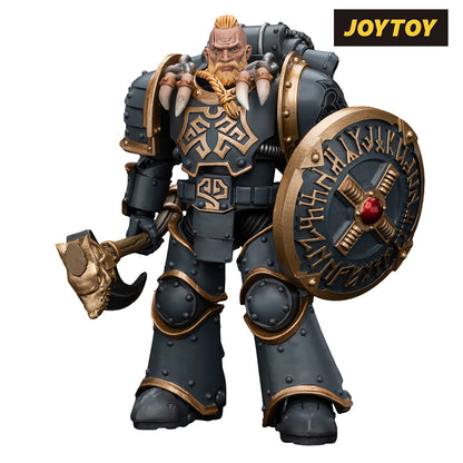 JoyToy Warhammer The Horus Heresy Action Figure - Space Wolves Grey Slayer Pack, Grey Slayer 1 (1/18 Scale) Preorder