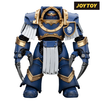 JoyToy Warhammer The Horus Heresy Action Figure - Ultramarines  Cataphractii Terminator Squad  Terminator with Lightning Claws (1/18 Scale) Preorder