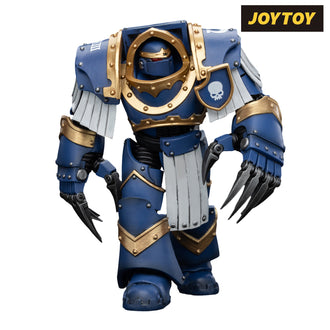 JoyToy Warhammer The Horus Heresy Action Figure - Ultramarines  Cataphractii Terminator Squad  Terminator with Lightning Claws (1/18 Scale) Preorder