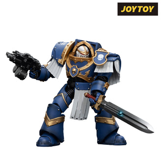 JoyToy Warhammer The Horus Heresy Action Figure - Ultramarines  Cataphractii Terminator Squad  Sergeant with Power Sword (1/18 Scale) Preorder