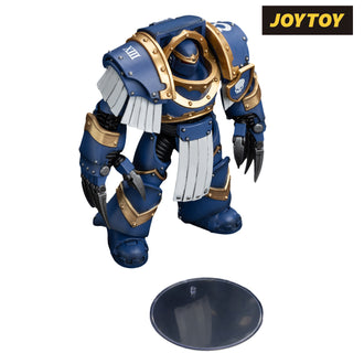 JoyToy Warhammer The Horus Heresy Action Figure - Ultramarines  Cataphractii Terminator Squad  Terminator with Lightning Claws (1/18 Scale)