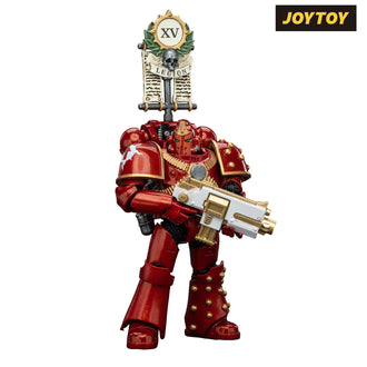 JoyToy Warhammer The Horus Heresy Action Figure - Thousand Sons, Legion MKIV Tactical Squad, Legionary with Legion Vexilla (1/18 Scale) Preorder