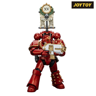 JoyToy Warhammer The Horus Heresy Action Figure - Thousand Sons, Legion MKIV Tactical Squad, Legionary with Legion Vexilla (1/18 Scale) Preorder