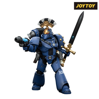 JoyToy Warhammer The Horus Heresy Action Figure - Ultramarines, Legion MkVI Tactical Squad, Sergeant with Plasma Pistol and Power Sword (1/18 Scale) Preorder