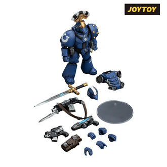 JoyToy Warhammer The Horus Heresy Action Figure - Ultramarines, Legion MkVI Tactical Squad, Sergeant with Plasma Pistol and Power Sword (1/18 Scale)