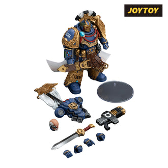 JoyToy Warhammer The Horus Heresy Action Figure - Ultramarines, Legion Praetor with Power Sword and Volkite Serpenta (1/18 Scale)