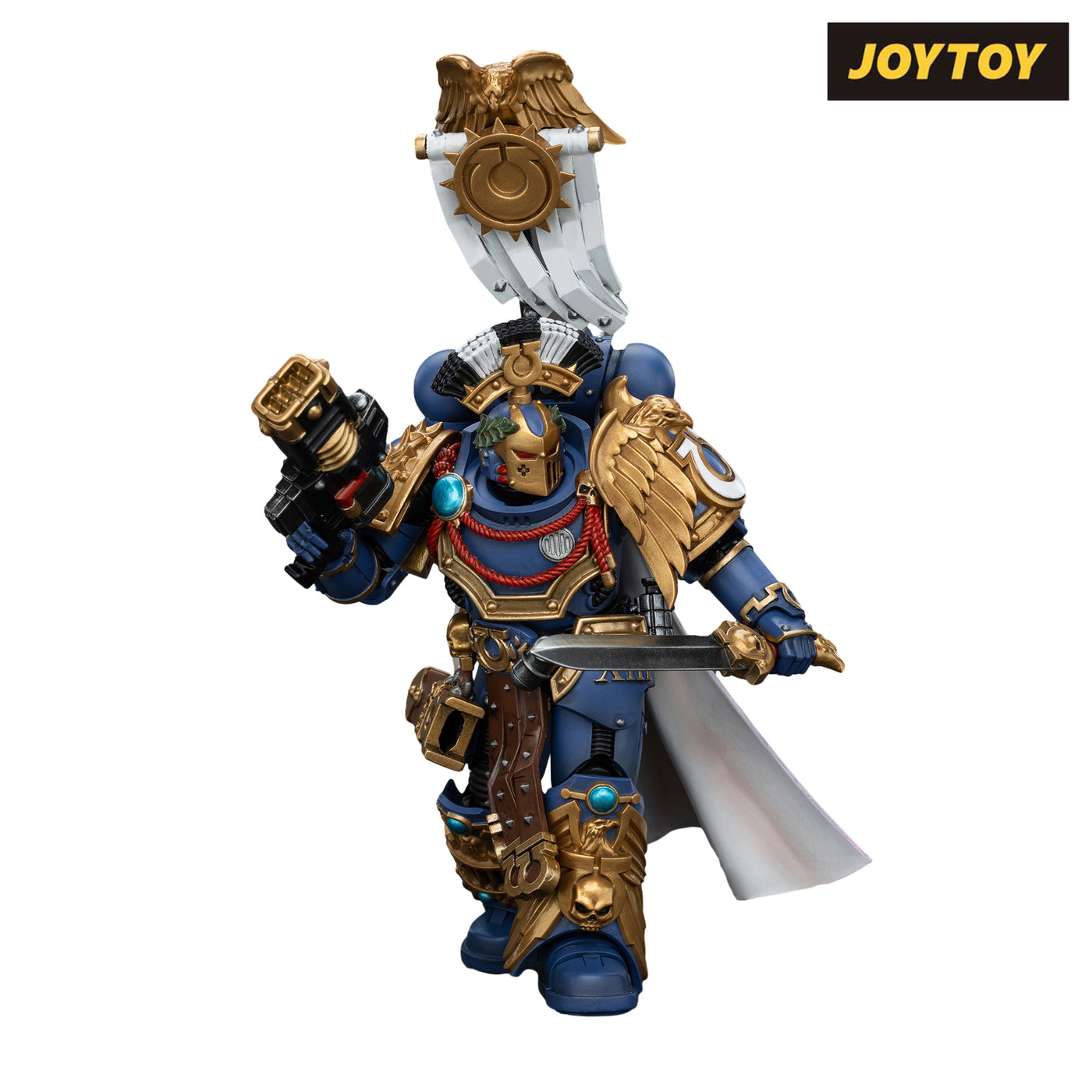 Joytoy Warhammer 40K Ultramarines Legion Praetor với Power Sword và Joytoy Warhammer 40K Ultramarines Legion Praetor với Power Sword và