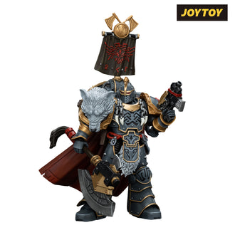 JoyToy Warhammer The Horus Heresy Action Figure - Space Wolves, Legion Praetor with Power Sword & Combat Shield (1/18 Scale)