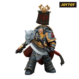 JoyToy Warhammer The Horus Heresy Action Figure - Space Wolves, Legion Praetor with Power Sword & Combat Shield (1/18 Scale) Preorder