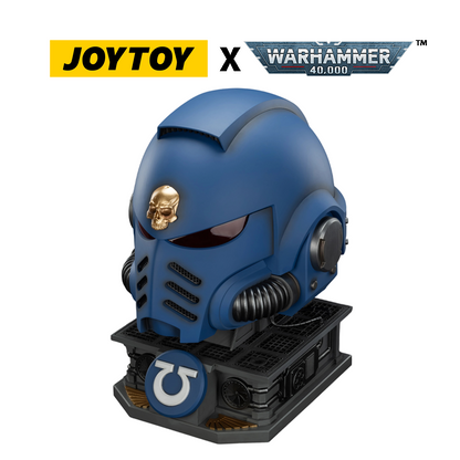 JoyToy Warhammer 40,000: Ultramarines Captain Mk X Helmet and Display Stand (1/1 Scale) Preorder