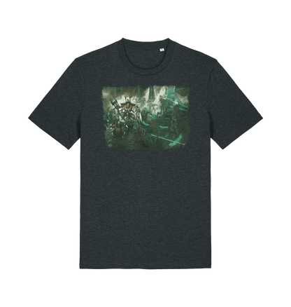 Dark Heather Grey Printed T-shirt Front