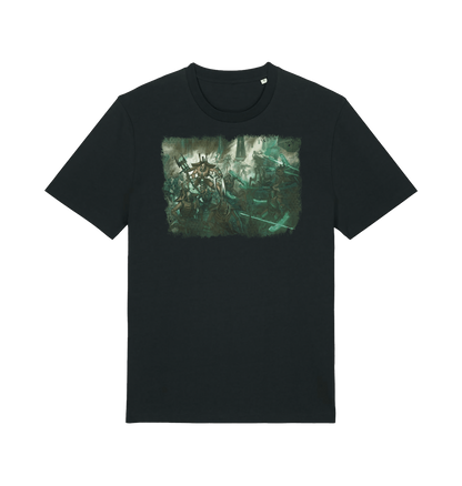 Black Printed T-shirt Front
