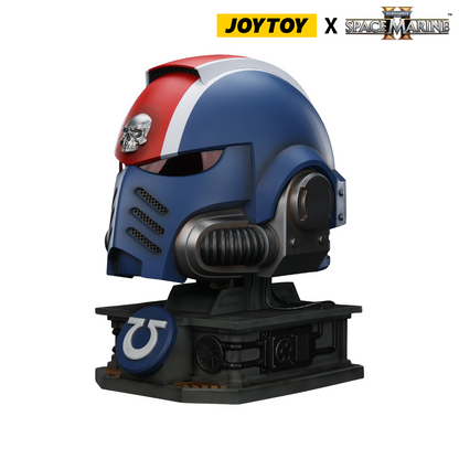 JoyToy Warhammer 40,000: Space Marine 2 Lieutenant Titus’ Mk X Helmet With Stand (1:1 Scale)