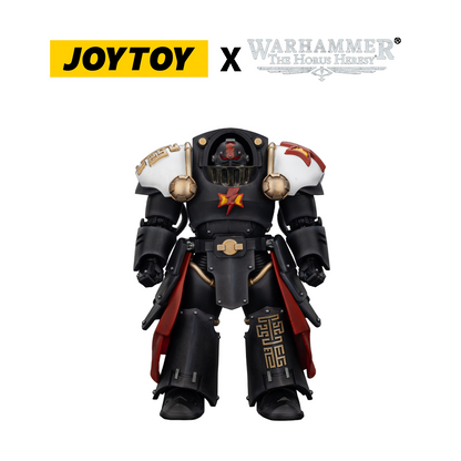 JoyToy Warhammer The Horus Heresy Action Figure - White Scars, Ebon Keshig Kharash 2 with Power Glaive (1/18 Scale) Preorder