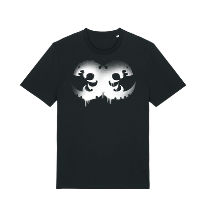 Black Printed T-shirt Front