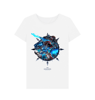 White Warhammer 40,000: Chaos Gate - Daemonhunters Fitted White T Shirt