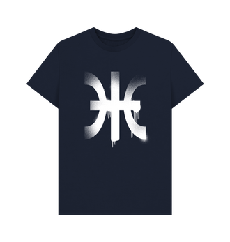 Navy Blue Harlequins Graffiti Insignia T Shirt