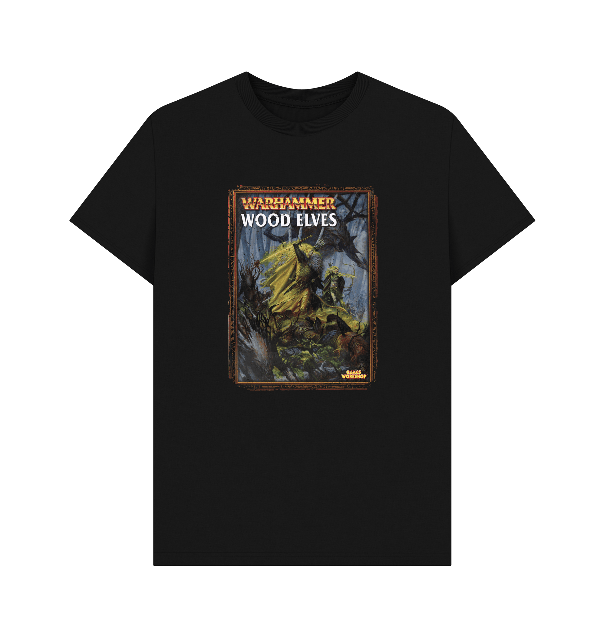 Black Warhammer Fantasy Battle 6th Edition - Wood Elves T Shirt