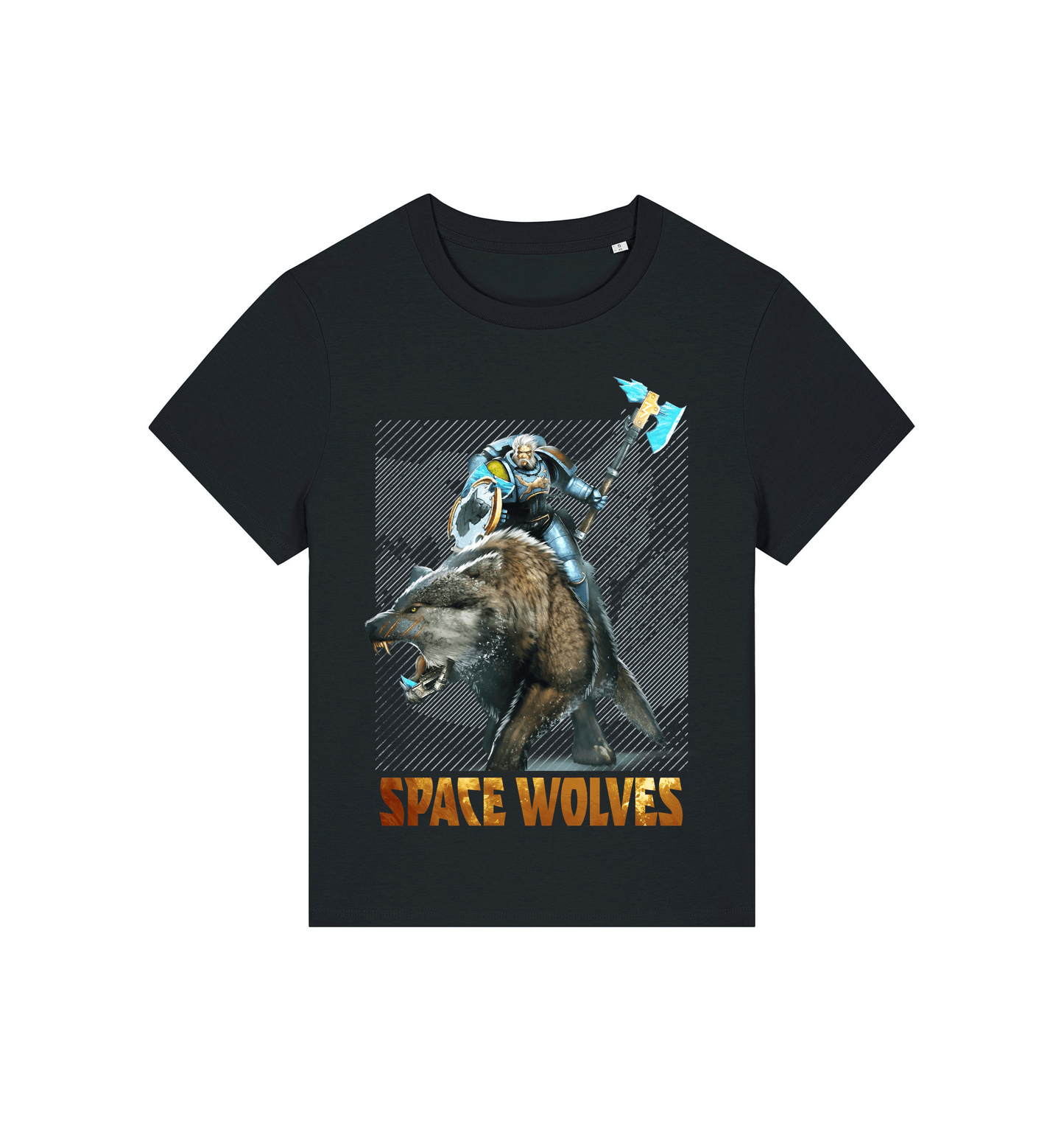 Black Printed T-shirt Front