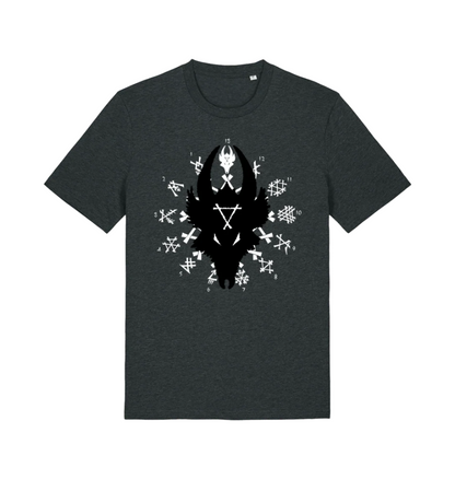 Dark Heather Grey Printed T-shirt