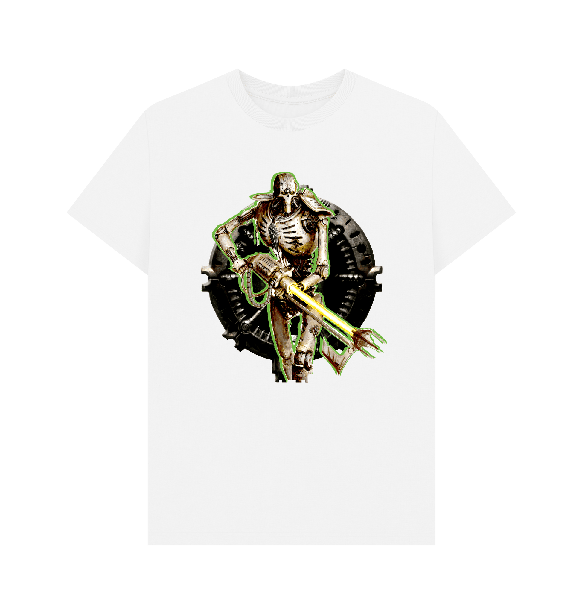 White Necrons Warrior White T Shirt