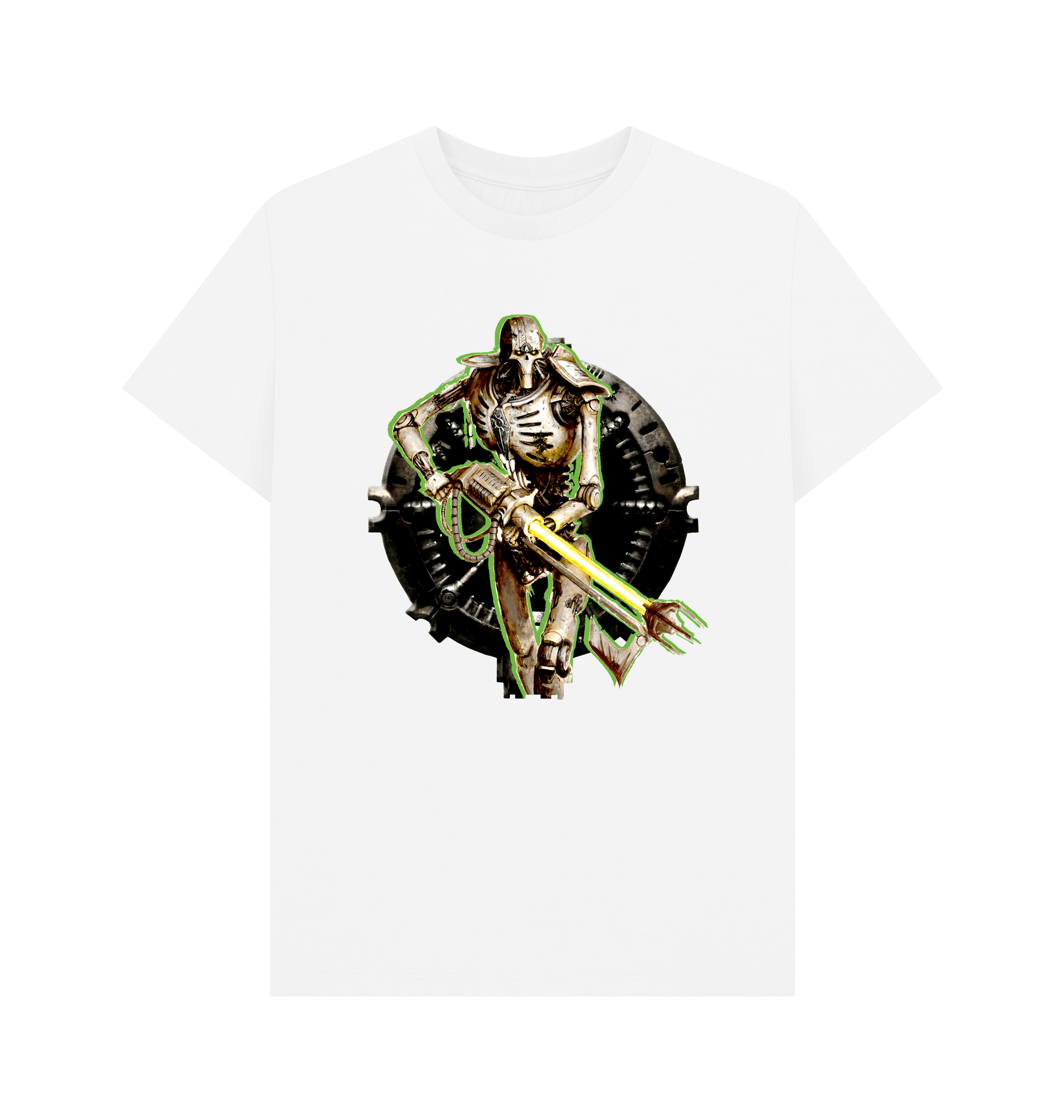 White Necrons Warrior White T Shirt