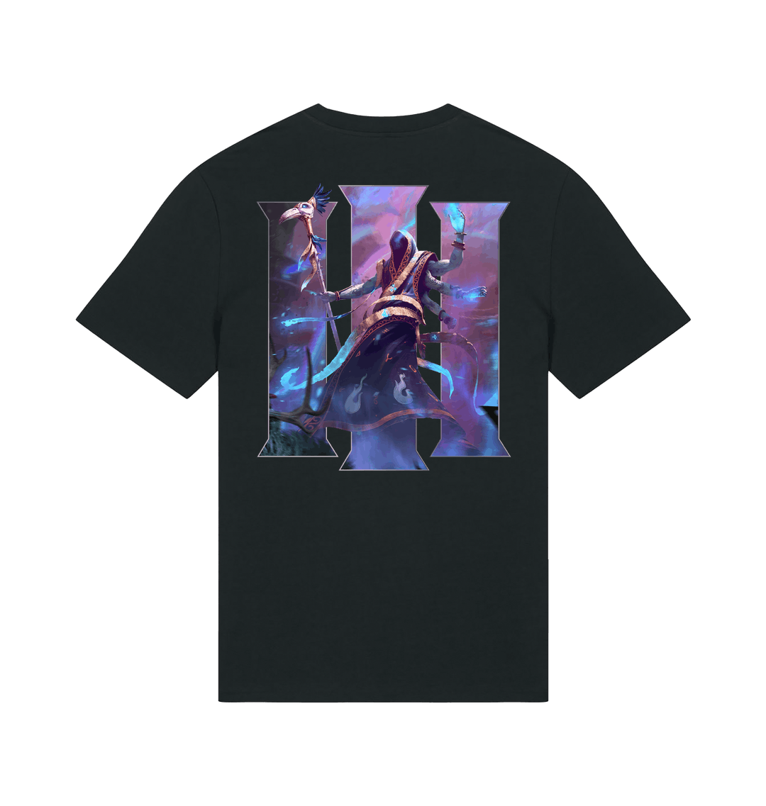 Black Printed T-shirt Back