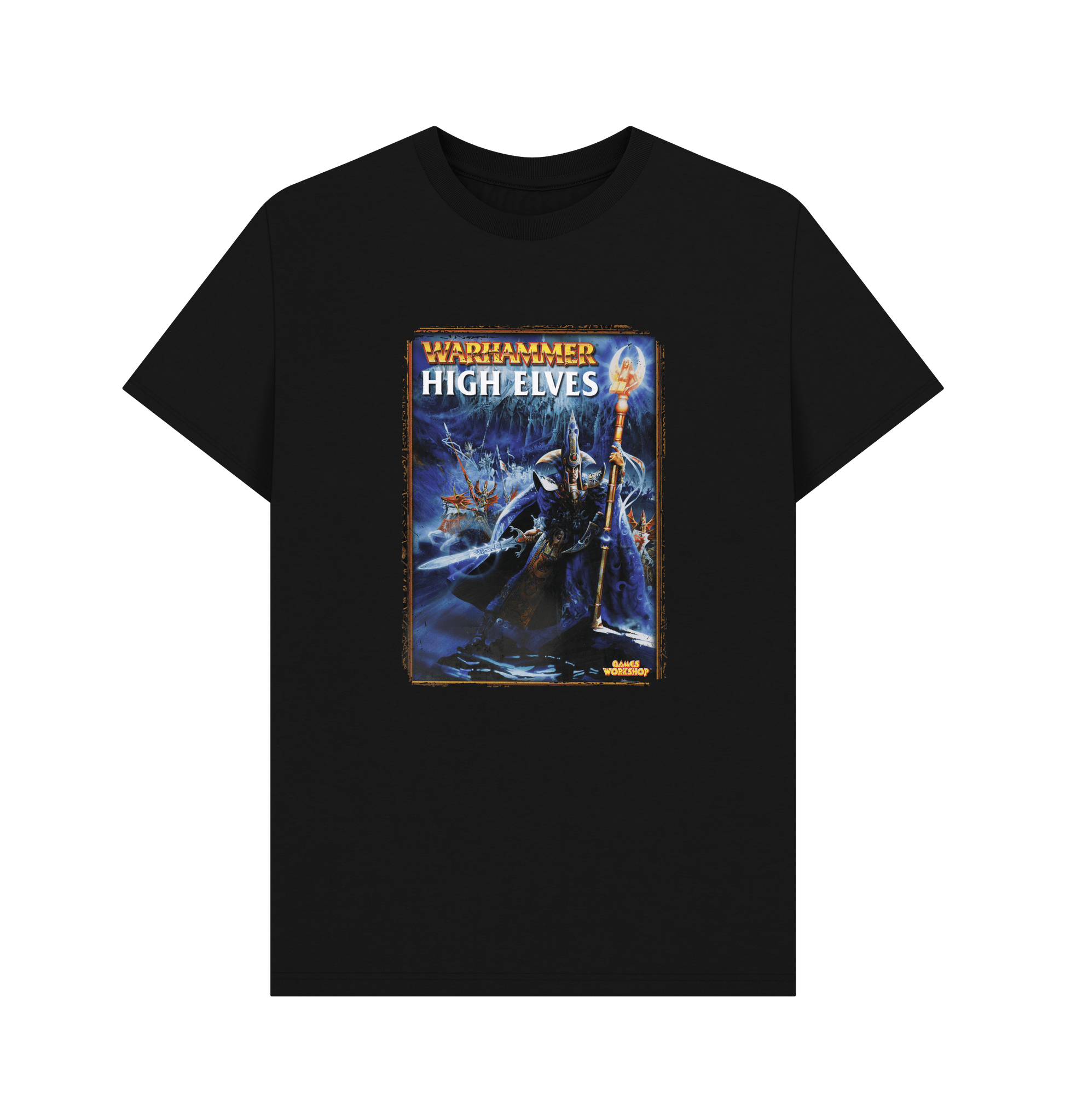 Black Warhammer Fantasy Battle 6th Edition - High Elves T Shirt