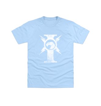Light Blue Adeptus Custodes Battleworn Insignia T Shirt