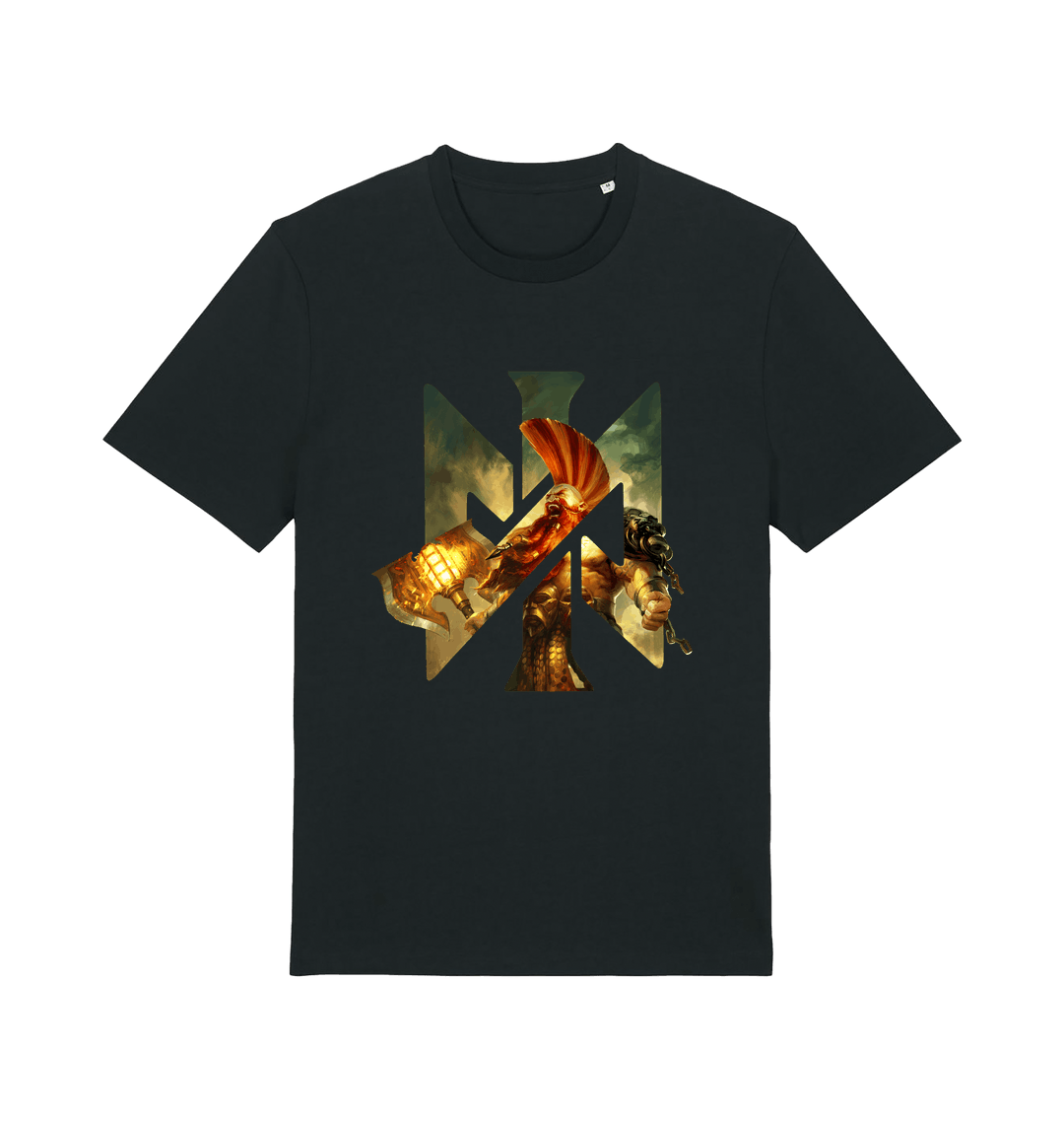 Black Printed T-shirt Front