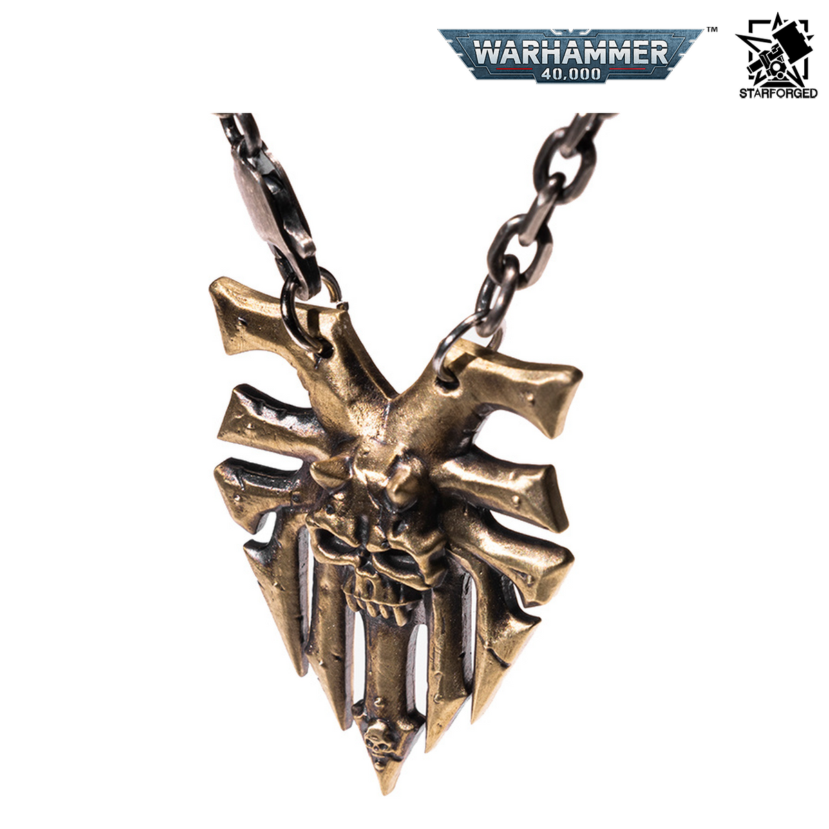 Starforged Warhammer 40,000 Ka'Bandha Khorne Chaos Demon Copper Necklace